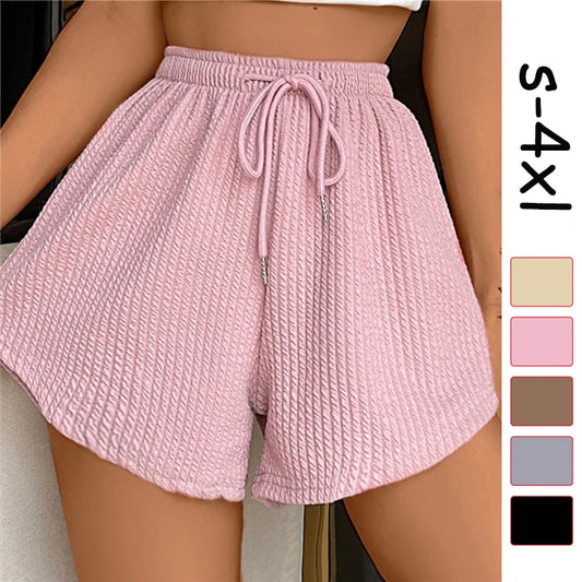 Summer shorts with drawstring