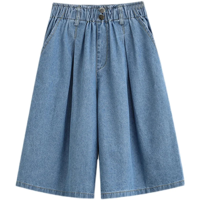 Short en Jean Femme Taille Haute