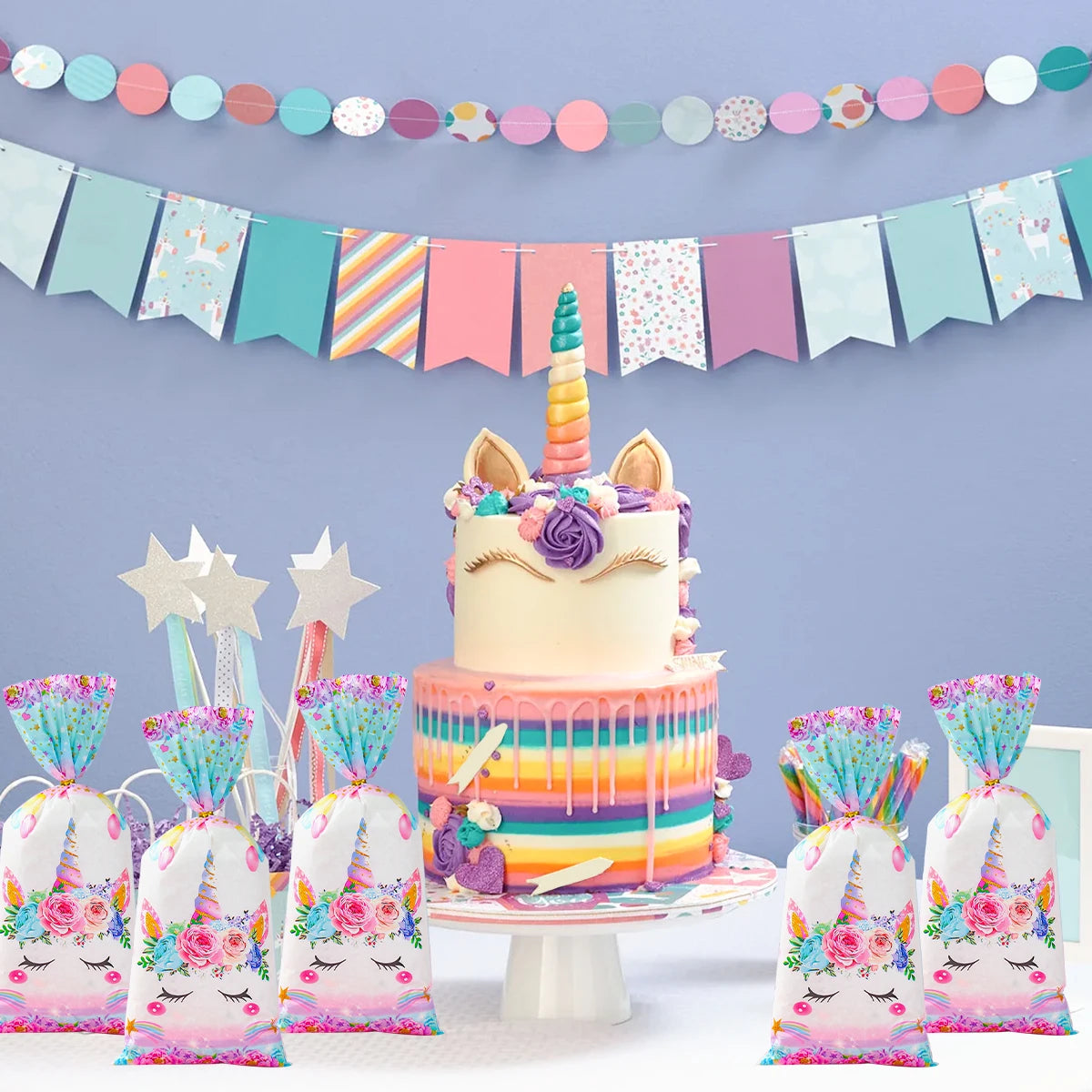 Ensemble de Décoration de Fête Licorne