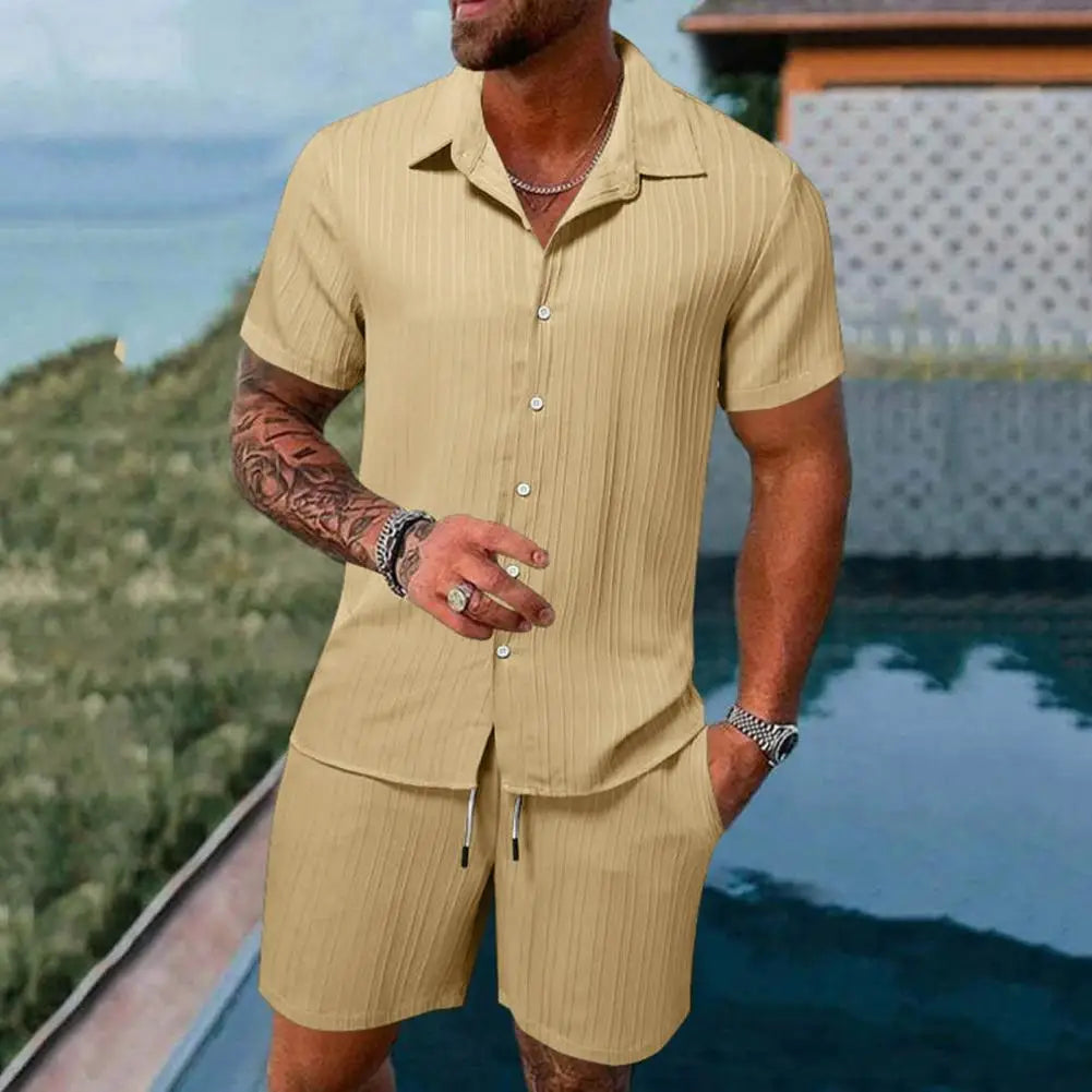 Casual Shirt and Shorts Set