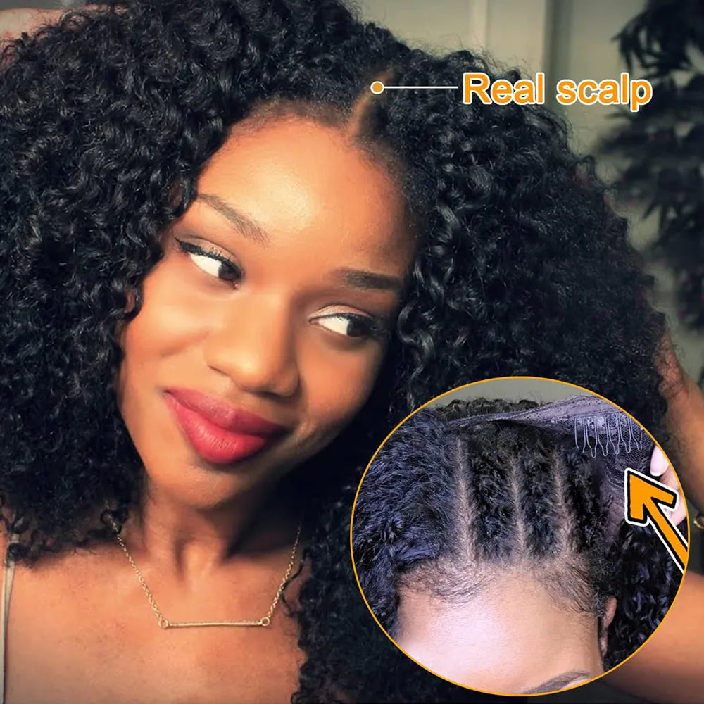 Brazilian curly human hair wig