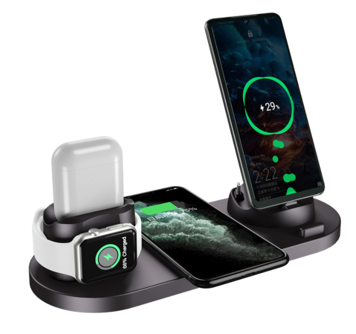 6 plug in 1 wireless charger