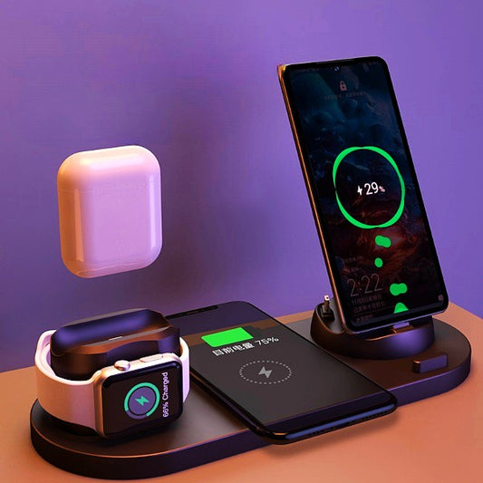 6 plug in 1 wireless charger